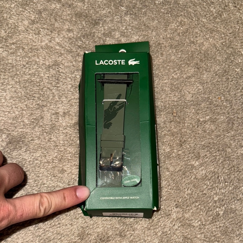 Lacoste Olive Green Watch Strap